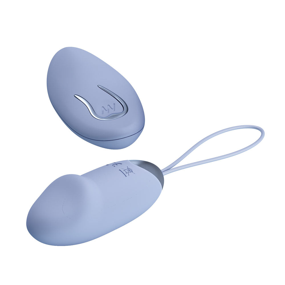 Party Up IVAN Remote Egg - Purple - Purple USB Rechargeable Vibrating Egg with Wireless Remote