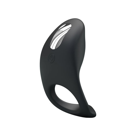 Party Up KING Rechargeable Cock Ring - Black USB Rechargeable Cock Ring