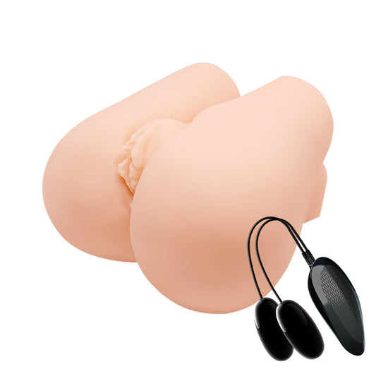 CRAZY BULL Vibrating Missionary Torso - Flesh Vibrating Missionary Torso Masturbator