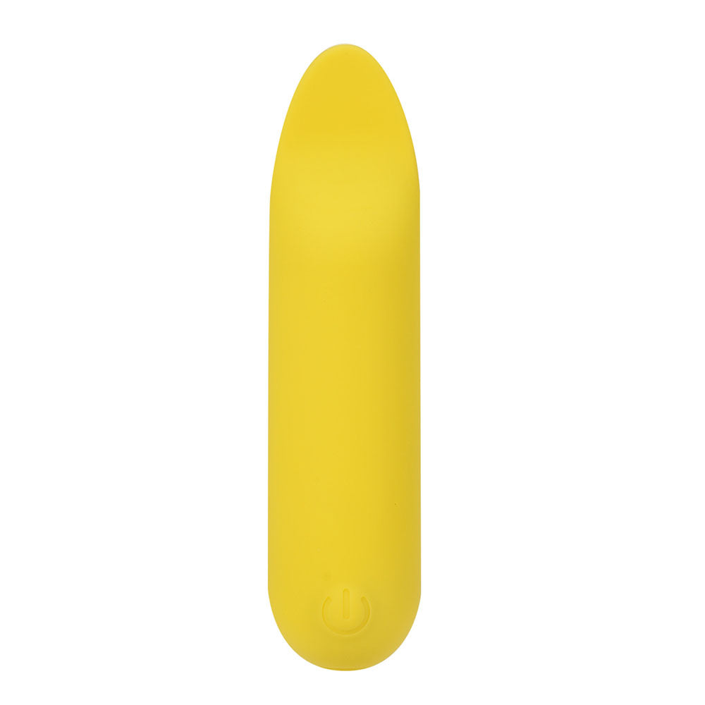 Maia TAWNI - Yellow - Yellow 9 cm USB Rechargeable Bullet with Flickering Tip