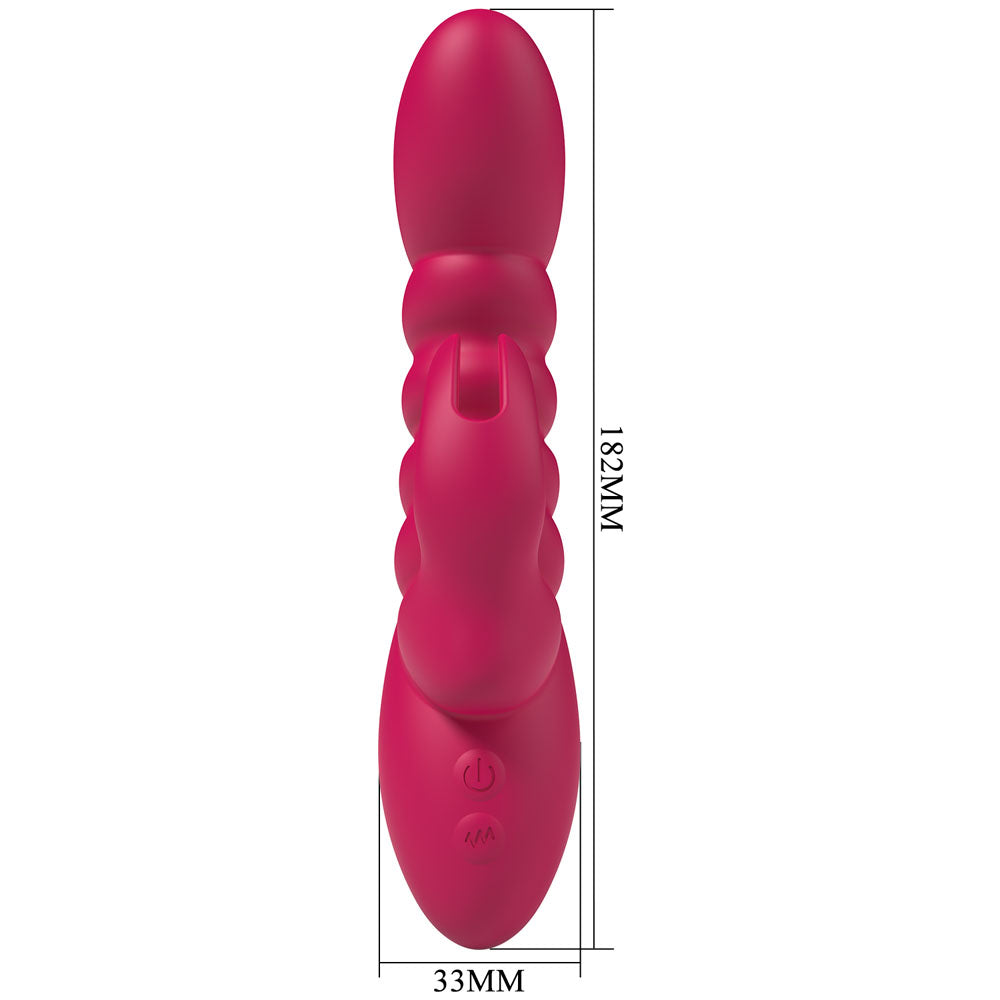Party Up BRYNLYN - Pink - Pink 18.2 cm USB Rechargeable Rabbit Vibrator