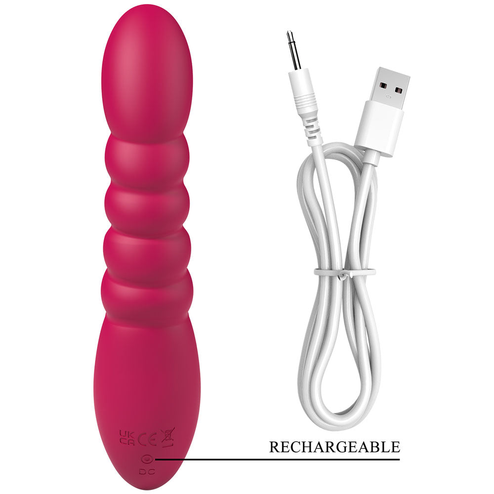 Party Up BRYNLYN - Pink - Pink 18.2 cm USB Rechargeable Rabbit Vibrator