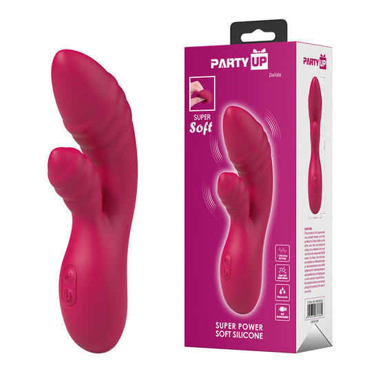 Party Up DALIDA - Pink - Pink 16.2 cm USB Rechargeable Rabbit Vibrator