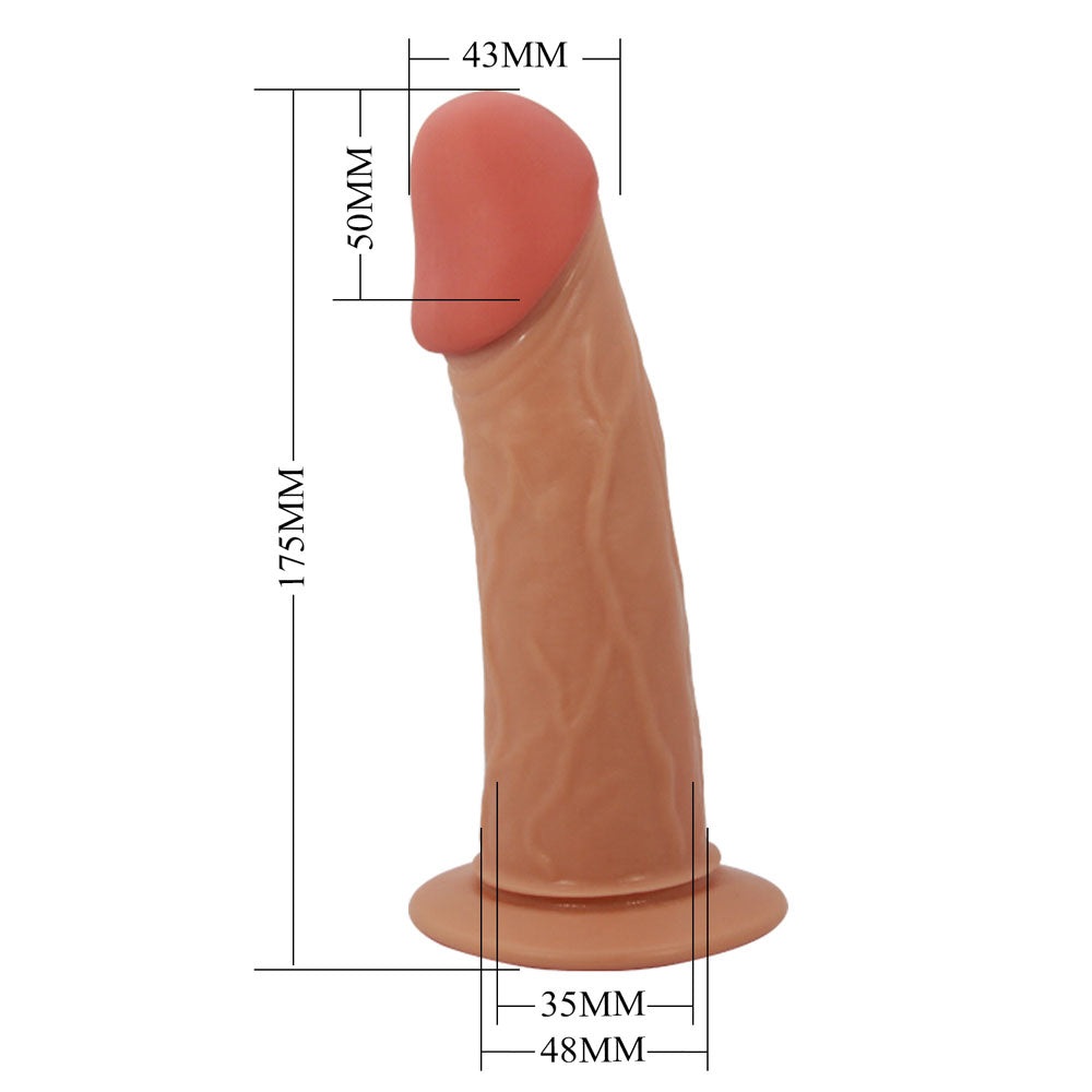 Party Up NATHAN Strap-On - Flesh 17.5 cm Hollow Strap-On