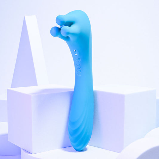 Evolved HEADS OR TAILS - Blue 19.3 cm USB Rechargeable Dual Ended Massager