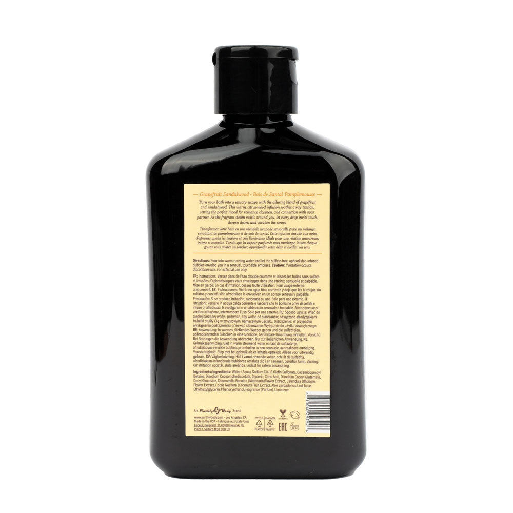 EB Hemp Seed Bubble Bath GRAPEFRUIT SANDALWOOD - 250 ml - Grapefruit Sandalwood Scented Bubble Bath - 250 ml Bottle