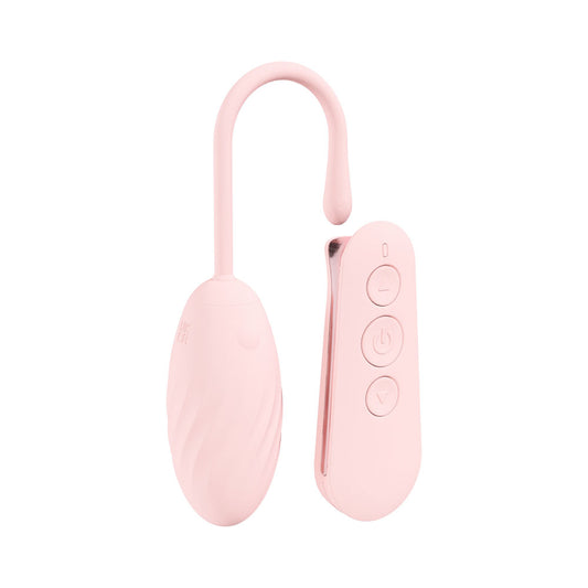 LOVELINE Felicite - Pink - Pink USB Rechargeable Vibrating Egg with Wireless Remote