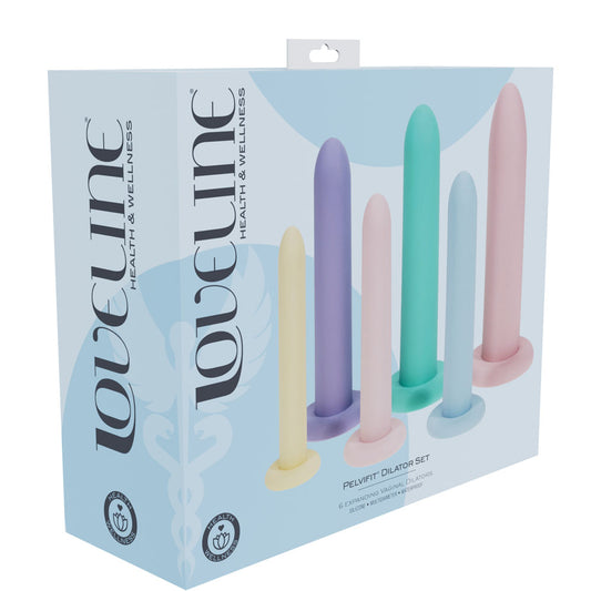 LOVELINE PelviFit Expanding Vaginal Dilator - Coloured Vaginal Dilators - Set of 6 Sizes
