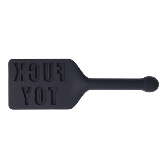 EDGE FUCK TOY Silicone Paddle - Black Silicone Spanking Paddle