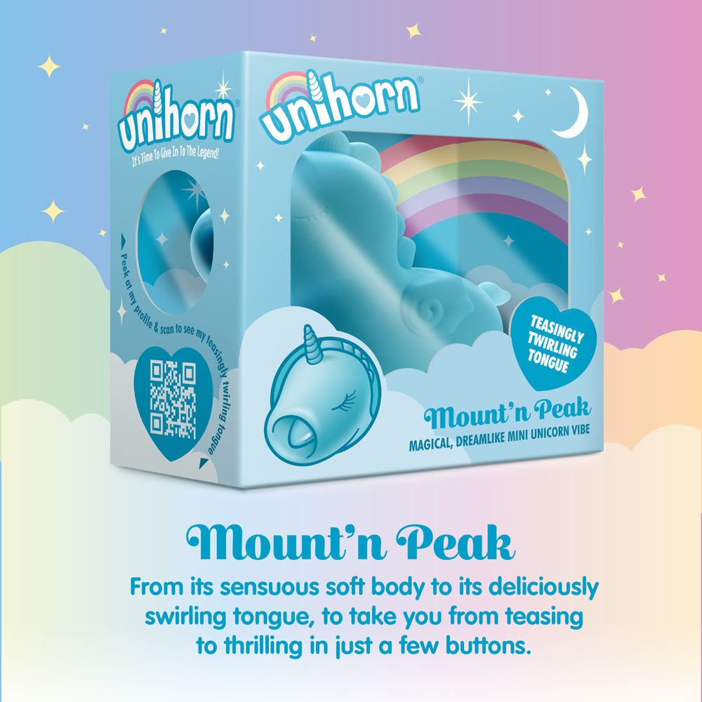 Unihorn - Mount'n Peak - Teal USB Rechargeable Flicking Stimulator