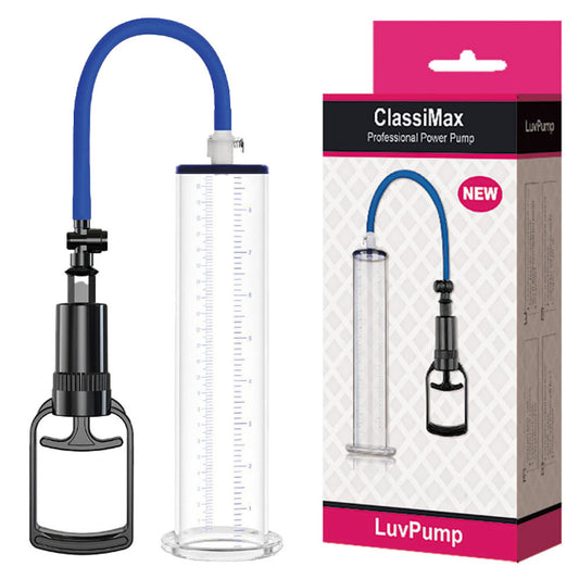 LuvPump ClassiMax XL Professional Power Pump - Clear Extra Large Penis Pump