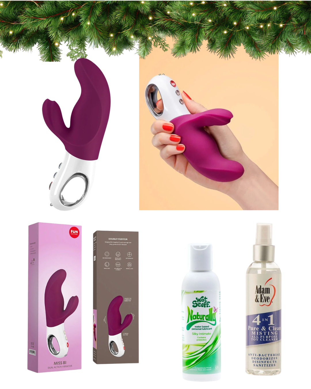 Fun Factory MISS BI -USB Rechargeable Rabbit Vibrator Bundle