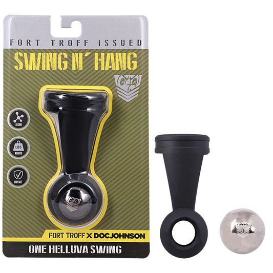 Fort Troff - Swing N' Hang - Black Weighted Ball Tugger