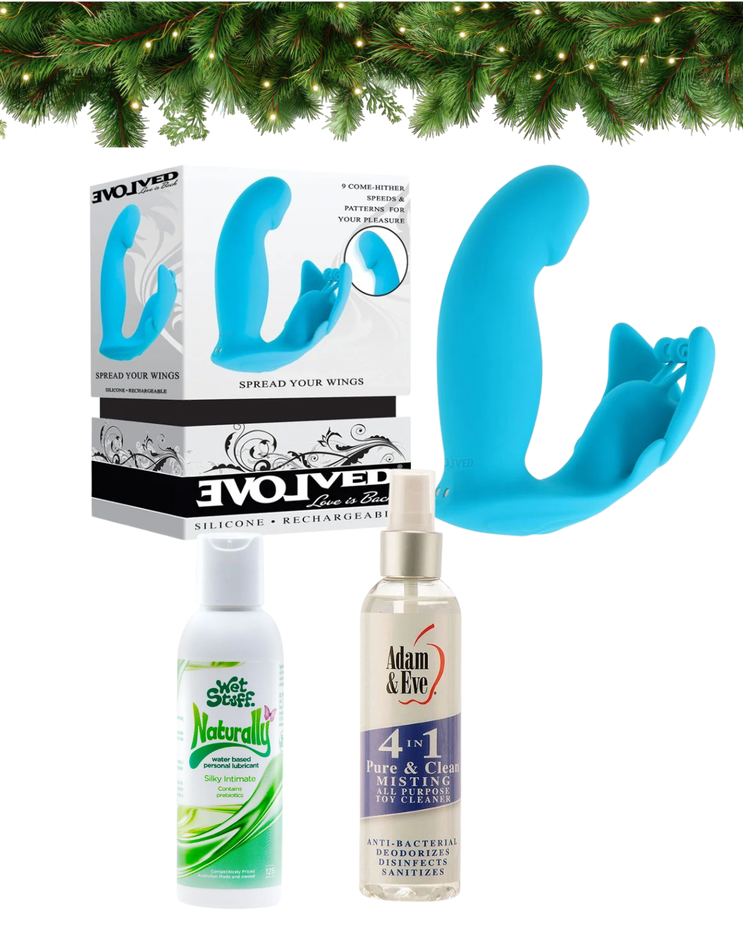 Evolved SPREAD YOUR WINGS - USB Rechargeable Wearable Butterfly Vibrator Bundle