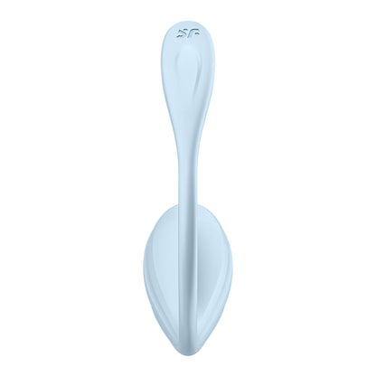 Satisfyer Smooth Petal - Light Blue - Light Blue USB Rechargeable Wearable Stimulator with App Control