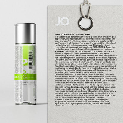 JO Aloe - 120ml - Water Based Lubricant with Aloe - 120 ml Bottle
