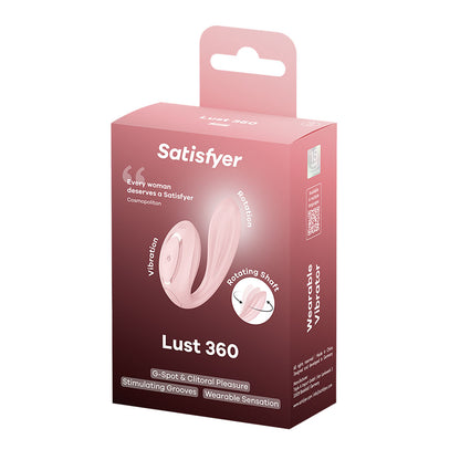 Satisfyer Lust 360 - Pink USB-C Rechargeable Rotating Wearable Vibrator