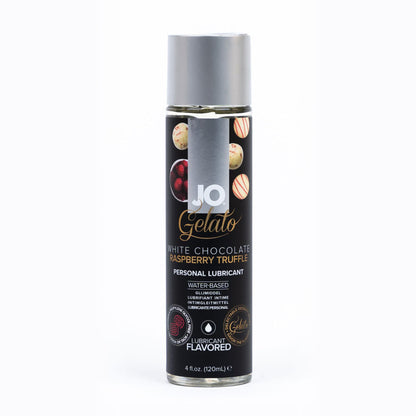 JO Gelato - White Chocolate Raspberry Flavoured Water Based Lubricant - 120 ml Bottle