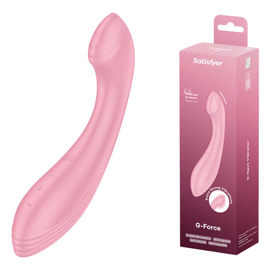 Satisfyer G-Force - Pink - Pink USB Rechargeable Vibrator
