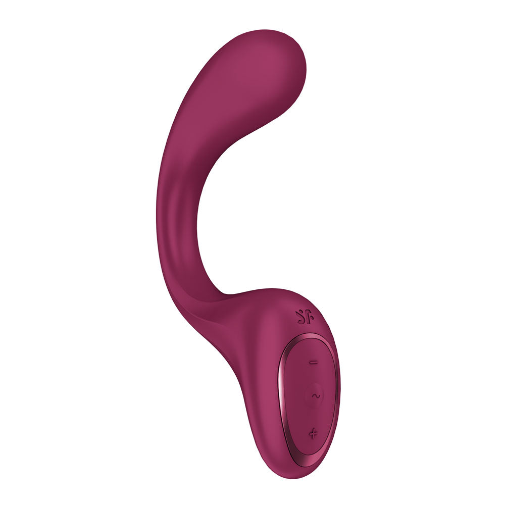 Satisfyer G For Goddess 2 - Wine Red - Wine Red 18.8 cm USB Rechargeable Vibrator with Clit Stim