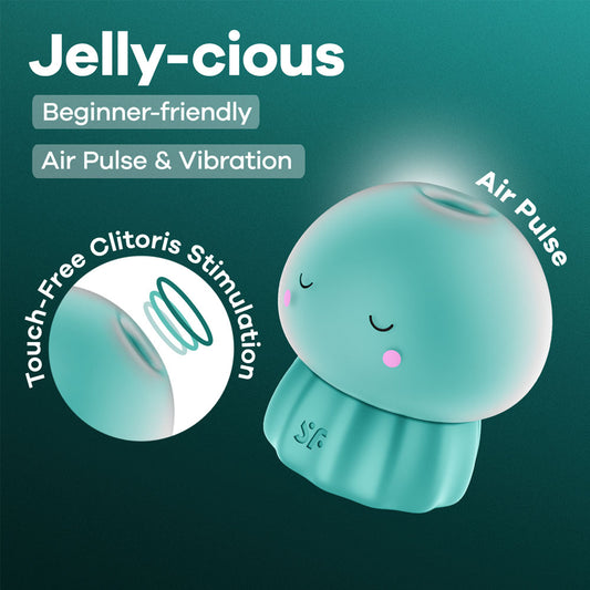 Satisfyer Jelly-cious - Green - Green USB Rechargeable Air Pulse Stimulator