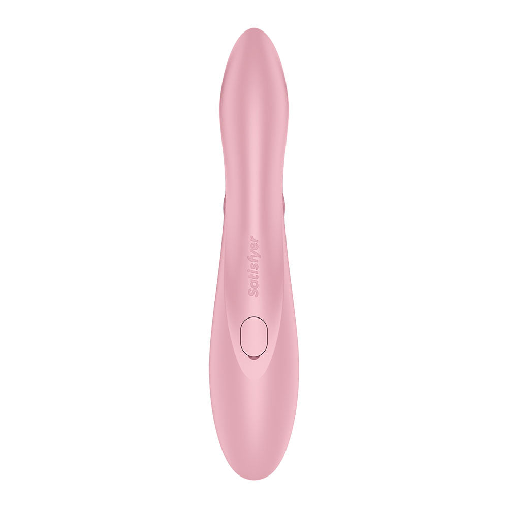 Satisfyer Pro + G-Spot - Pink - Rose Pink 22 cm USB-C Rechargeable Rabbit Vibrator with Touch-Free Clitoral Stimulator