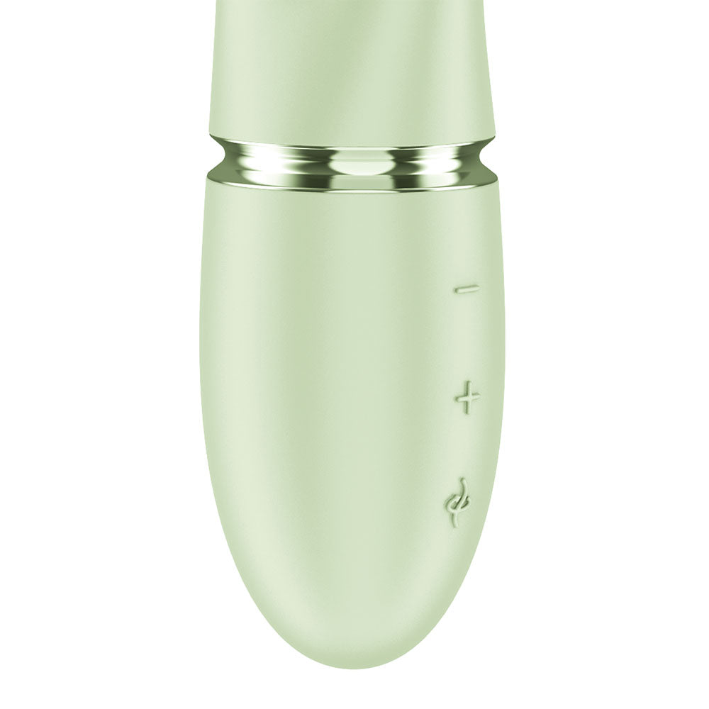 Satisfyer Pearl Bunny 2 - Light Green - Light Green 21.5 cm USB-C Rechargeable Rabbit Vibrator