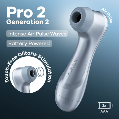 Satisfyer Pro 2 - Blue - Battery Series - Blue Touch-Free Clitoral Stimulator