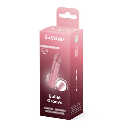 Satisfyer Bullet Groove - Battery Series - Rose Pink 9.8 cm Bullet
