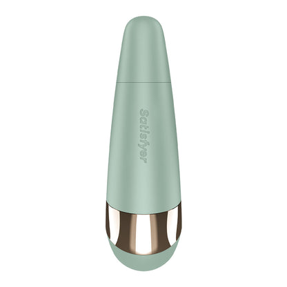 Satisfyer Pro 3+ Battery Series - Mint - Mint Green Air Pulse Clitoral Stimulator with Vibration