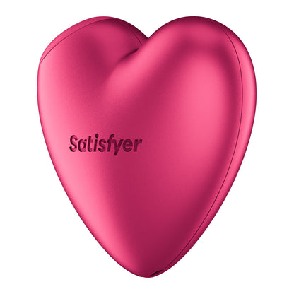 Satisfyer Cutie Heart - Battery Operated - Pink Air Pulsation Stimulator with Vibration