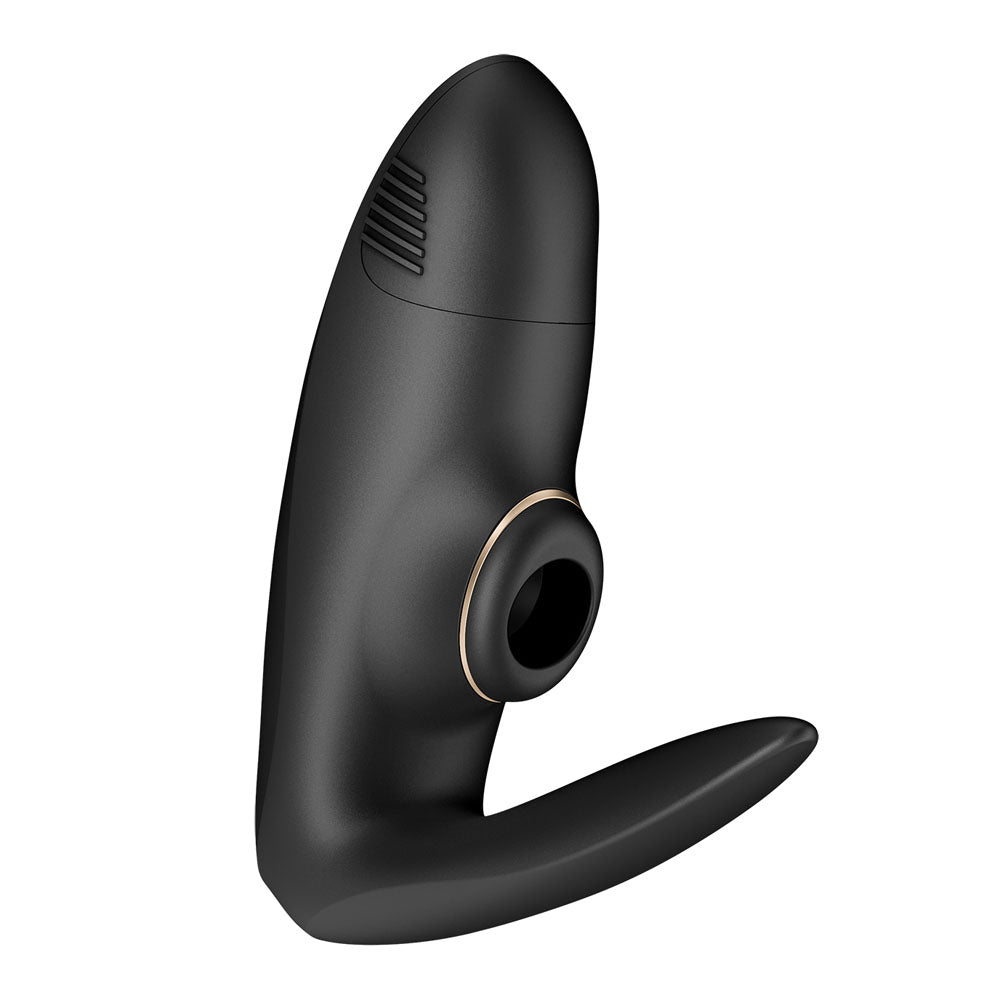 Satisfyer Pro 4 Couples - Battery Series - Black U-Shaped Couples Vibe with Air Pulsation