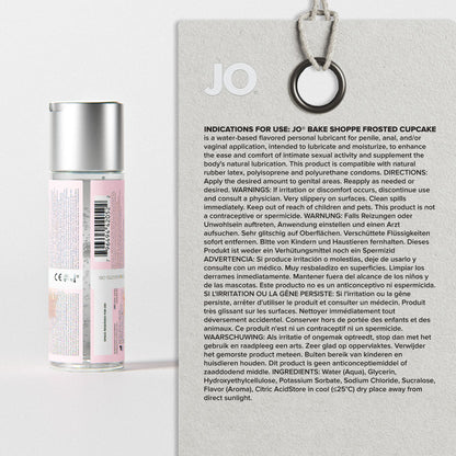 JO Bake Shoppe - Frosted Cupcake - Frosted Cupcake Flavoured Water Based Lubricant - 60 ml Bottle