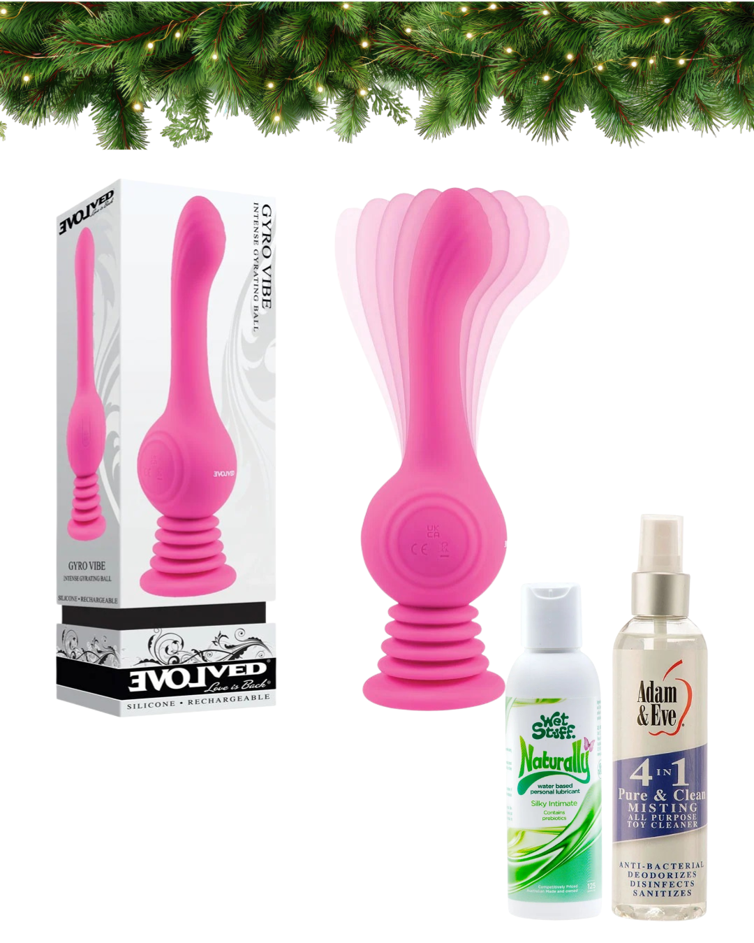 Evolved GYRO VIBE - USB Rechargeable Super Vibrator Bundle