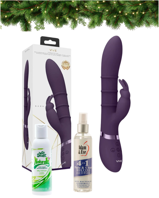 VIVE Sora - USB Rechargeable Rabbit Vibrator Bundle