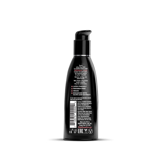 Wicked Aqua Birthday Cake - Cake Flavoured Water Based Lubricant - 60 ml (2 oz) Bottle