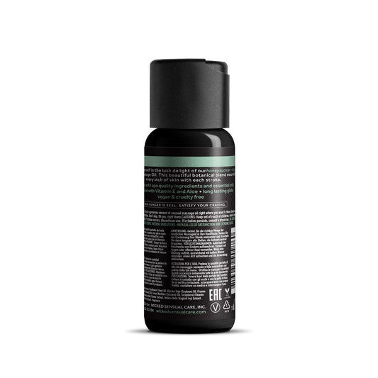 Wicked Sensual Massage Oil - Honeysuckle and Ivy Scented Massage Oil - 120 ml Tube