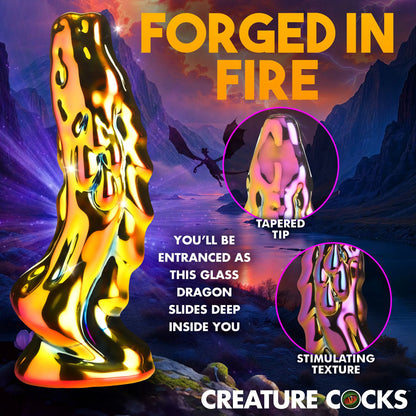 Creature Cocks Dragon Glass - Coloured 15.7 cm Glass Fantasy Dildo