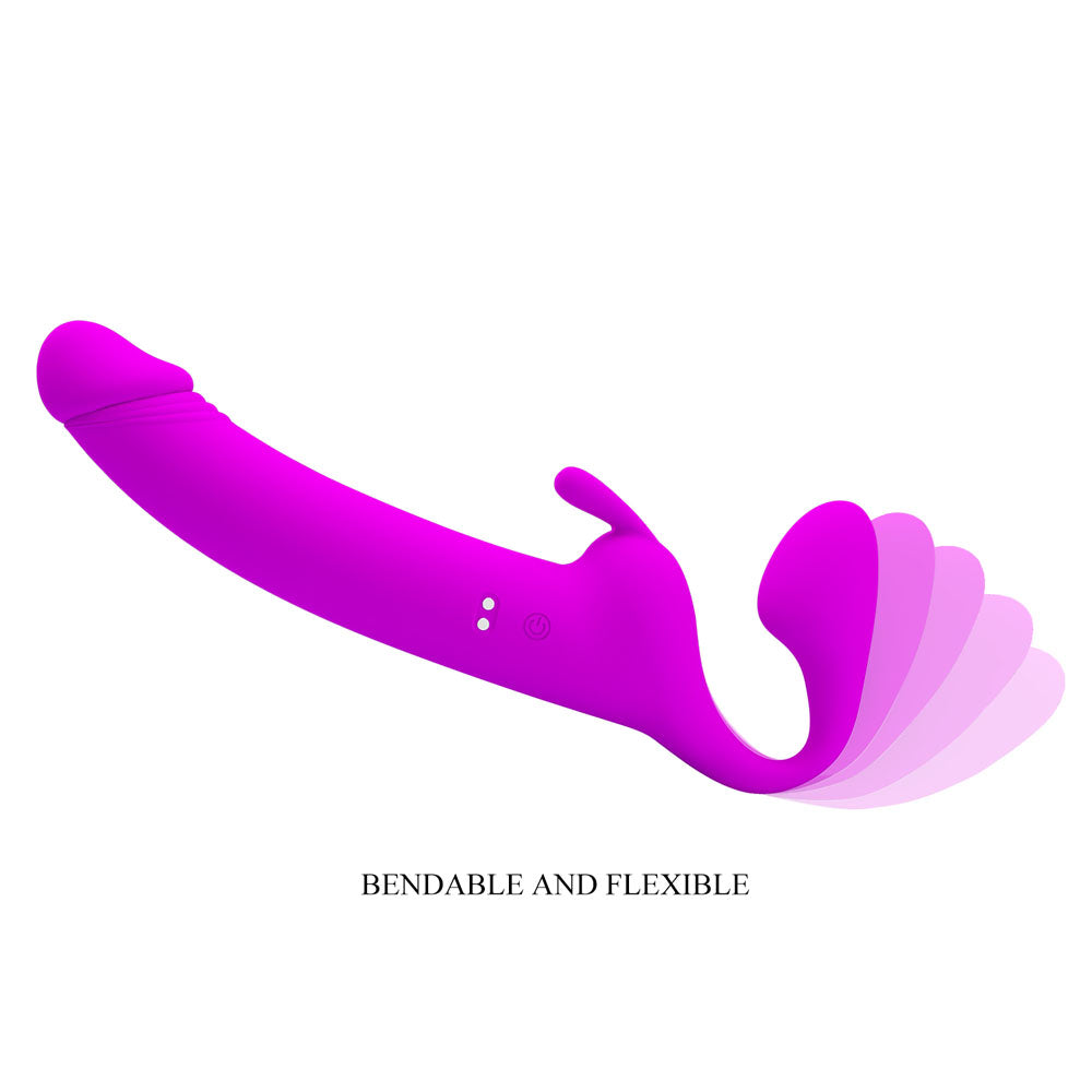 Party Up OLIVER Strapless Strap-On - Purple 28.3 cm USB Rechargeable Strapless Strap-On