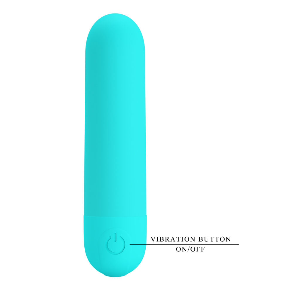 Party Up HARRY Mini Bullet - Teal - Teal 8 cm USB Rechargeable Bullet