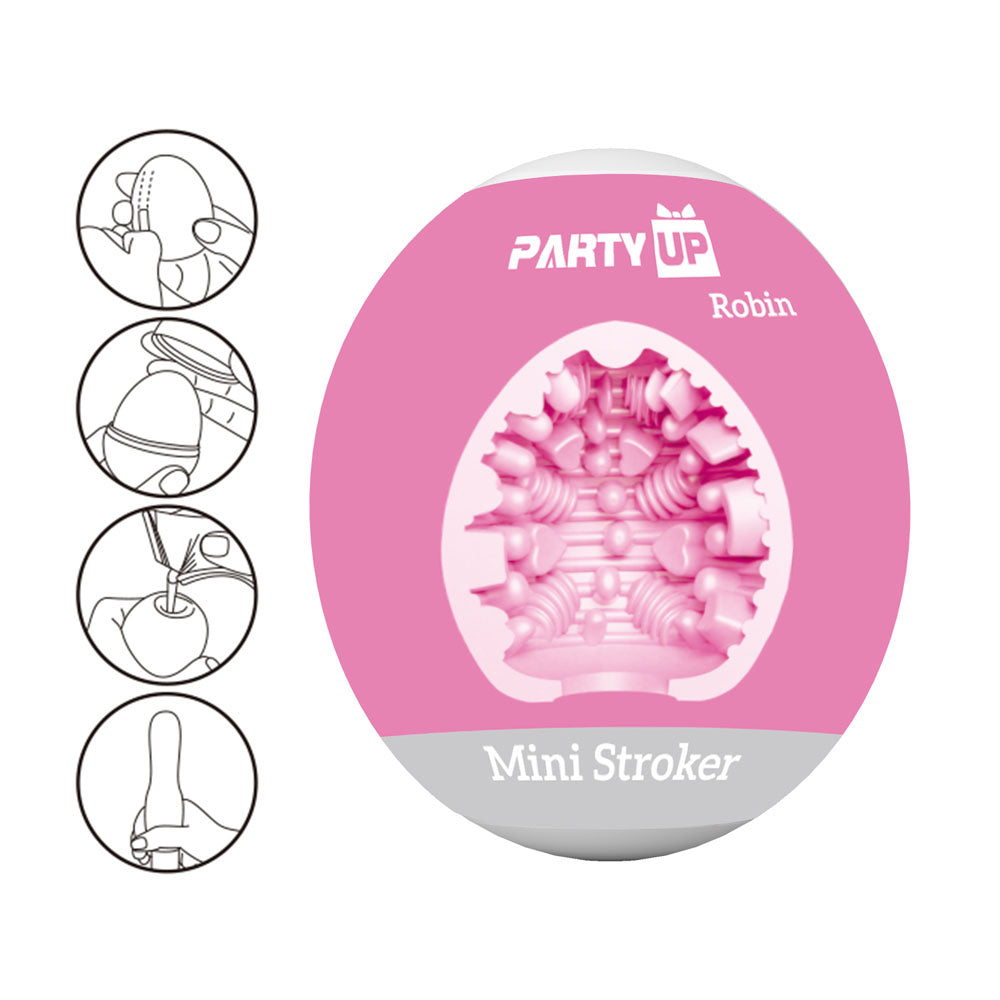 Party Up ROBIN Mini Stroker - Pink Mini Stroker