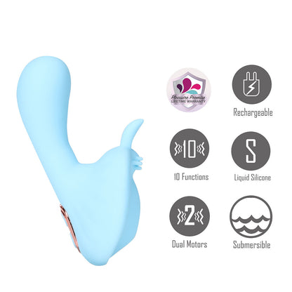 Maia AVERI - Blue - Blue USB Rechargeable Vibrator
