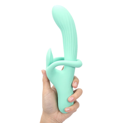 Maia TENLEY - Mint Green 24.1 cm USB Rechargeable Gyrating Rabbit Vibrator