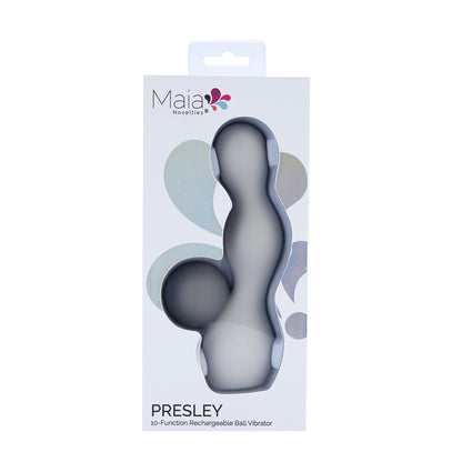 Maia PRESLEY - Grey 15.2 cm USB Rechargeable Rabbit Vibrator