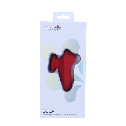 Maia SOLA - Red USB Rechargeable Thumping Finger Stimulator