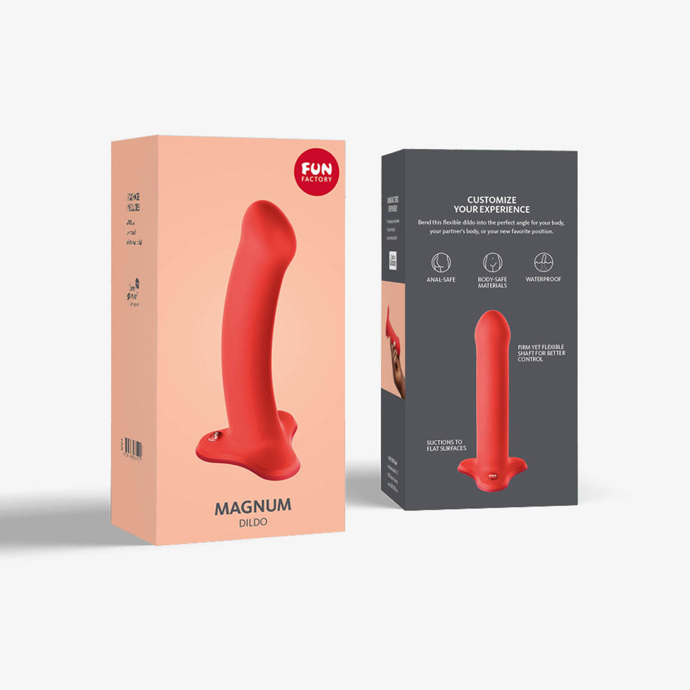 Fun Factory MAGNUM flashy coral - Coral Orange 18.3 cm Dildo