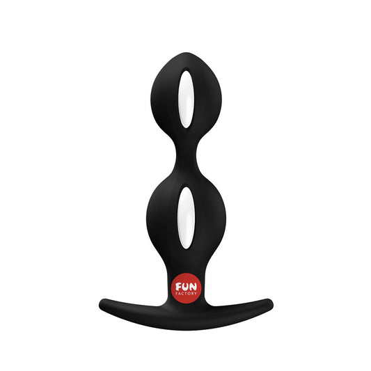 Fun Factory B BALLS DUO Black - Black 13 cm Weighted Kegel Balls