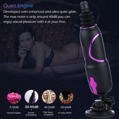 Hismith Pro Traveler 2.0 - Mains Powered Portable Sex Machine with App Control and Remote