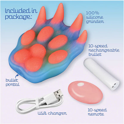 Alien Nation - Pantera - Coloured USB Rechargeable Vibrating Fantasy Grinder Pad with Remote