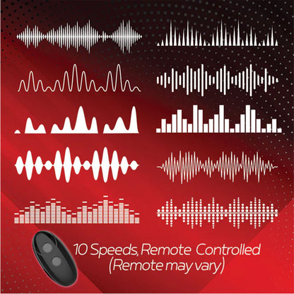 Red Dot Rings - V2 - Black USB Rechargeable Vibrating Cock & Ball Ring with Remote